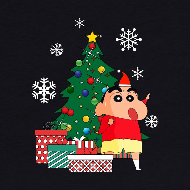 Crayon Shin Chan Around The Christmas Tree by Nova5